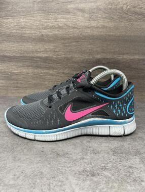 Nike Free Run 5.0 Sneakers Womens Size 7.5 Blue Black 510643-064